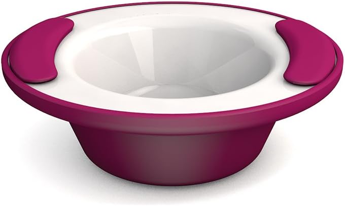 Ornamin Keep Warm Bowl 200 ml Blackberry Melamine (model 203) | keep warm plate, melamine plate, thermo bowl