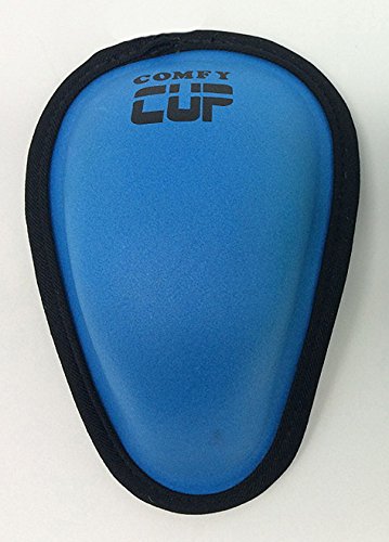 Comfy Cup | Boys Youth-Sized Soft Foam Beginners Protective Cup | Ages 7-11 (Neon Blue) | 867613000205 | Kids Athletic Cup for Baseball, Football, Hockey, Lacrosse, MMA