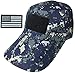 Ranger Return Tactical Military Digital Navy Blue Army Camo Camouflage Baseball Adjustable Hat Cap with USA Flag Patch - (RR-CAMO-DGSB-TCAP-WUSA)