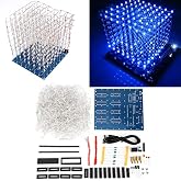 HURRISE Led Cube, Led Cube Lights, 3D Led Cube Light Cube Kit 8X8X8 Cm Led Light Group Cube DIY Kit Luminous Cube for Kids/Teenager Learning Activities