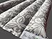 Ultra Premium Microwavable Heating Pad - Hot Cold Therapy - Organic Flaxseed & Cherry Pit Filler - Longer Lasting Heat- Large- (Grey Floral)