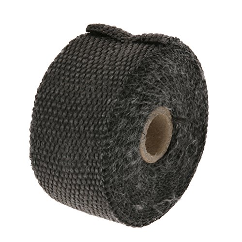 WinnerEco 5M x 5CM Heat Exhaust Pipe Header Heat Wrap Resistant Fireproof Insulating Cloth Downpipe Tape Roll - Thumbnail 2