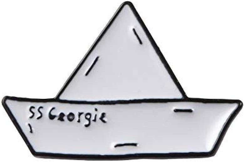 JXtong2 Brooch Paper Boat Origami Brooch Cartoon Fish Tank Bed Badge Pin Heart Swimming Pool Enamel Pin