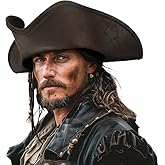 lckellong Pirate Hat Men's Adult Pirate Clothing Hat Party Preferred Dressing Halloween Colony Triangle Hat