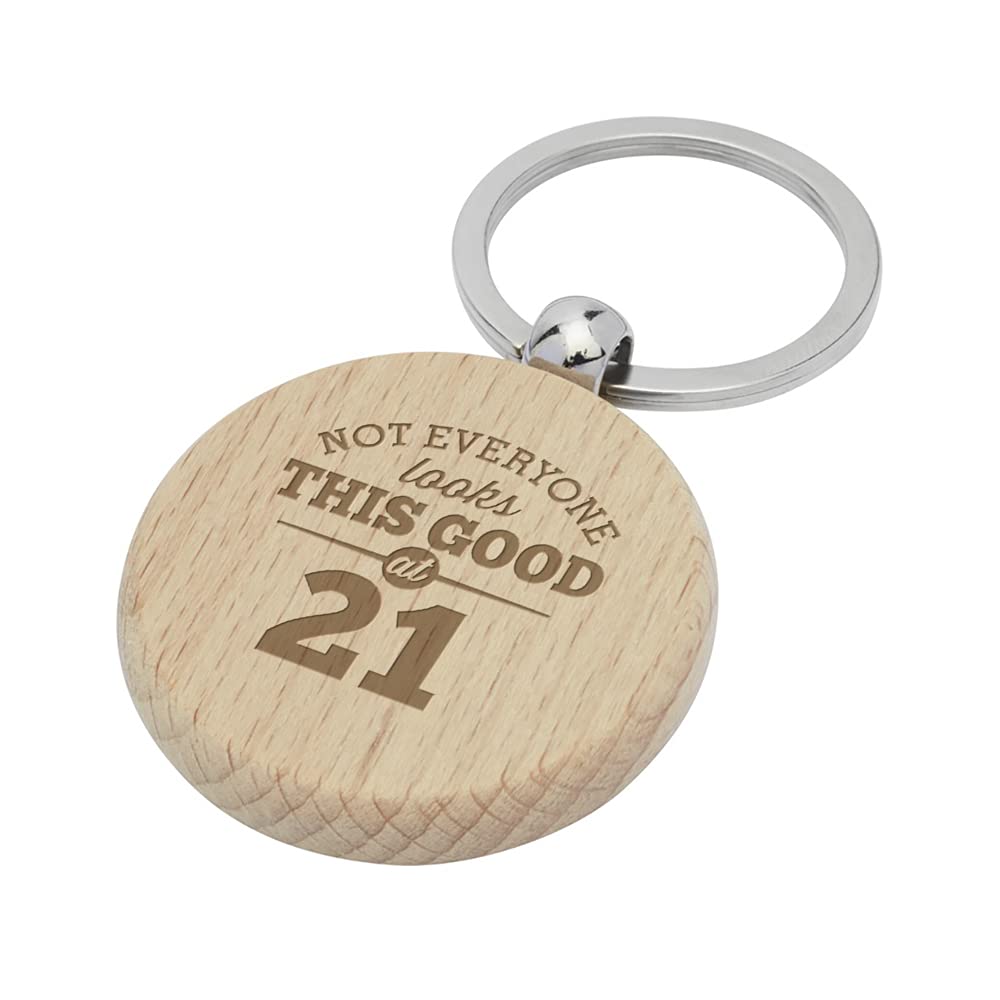 D Design Invent Print! 21st Birthday Gift Keyring for Men Women Present Keepsake Key Ring 21