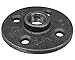 Pipe Decor 1/2 in. FPT 1/2 in. Dia. x 1-1/4 in. L Black Malleable Iron Floor Flange