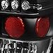Spec-D Tuning Black Housing Clear Lens LED Tail Lights Compatible with 2004-2015 Nissan Titan Without Utility Bed, Left + Right Pair Assembly