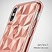 Ringke Air Prism Designed for iPhone X Case, 3D Contemporary Design Flexible TPU Cover for iPhone X Case, iPhone 10 (Not Compatible with iPhone Xs) - Rose Gold
