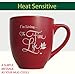The Fine Life Ideal Gift Ceramic Tea and Coffee Magic Mug 14 oz (Red)