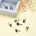 Beadthoven 10pcs Antique Bronze Earrings Making Supplies Brass Lever Back Hoop Bezel Earring Components for DIY Dome Cabochons Earrings with 12mm Round Tray