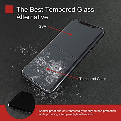 Shock Absorbency Screen Protector for iPhone XR / IK08 Drop Ball Test Passed/Impact Resistance/Unbreakable PET Glass Alternative [1 Pack] [6.1 Inch] - Thumbnail 5