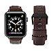 Apple Watch Band 42mm, Youkex Genuine Leather Strap Replacement Wristband with Black Stainless Steel Clasp for Apple Watch Series 3, Series 2, Series 1 Sport and Edition Women Men (Dark Brown, 42mm)