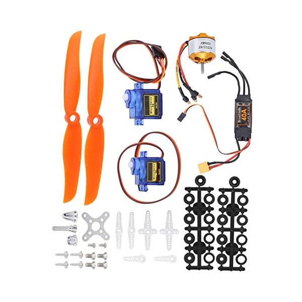 RC Flugzeug Motor Flugzeug ESC 40A XT60T ESC RC Flugzeug Zubehör 6035 Propeller Zubehör Kit Langlebig Tragbar für RC… – Bild 7