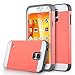 ULAK Galaxy S5 Case, Knox Armor Slim Dual Layer Hybrid PC TPU Protective Case Grip Cover for Samsung Galaxy S5 / Galaxy SV/Galaxy S V/Galaxy i9600 Coral Pink/Gray