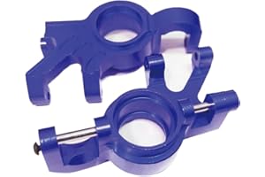 YOYOHOBBY Alloy Steering Blocks Steering Hub Carrier 7737 for Traxxas 1/5 1/6 X-MAXX 8S Upgrade Parts(Dark Blue)