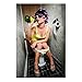 Sea Charm - Fashion Toilet Sexy Woman Canvas Print Modern Bar Girl Smoking and Drinking in Restroom Painting Picture Poster Framed for Bedroom Hotel Wall Decoration -24x36inches (girl-2)