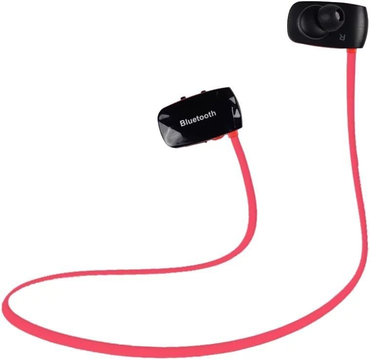 Flyingman Wireless Bluetooth Outdoor Sport Stereo Earphone with Microphone for Cellphone and Bluetooth Devices-Red&Black
