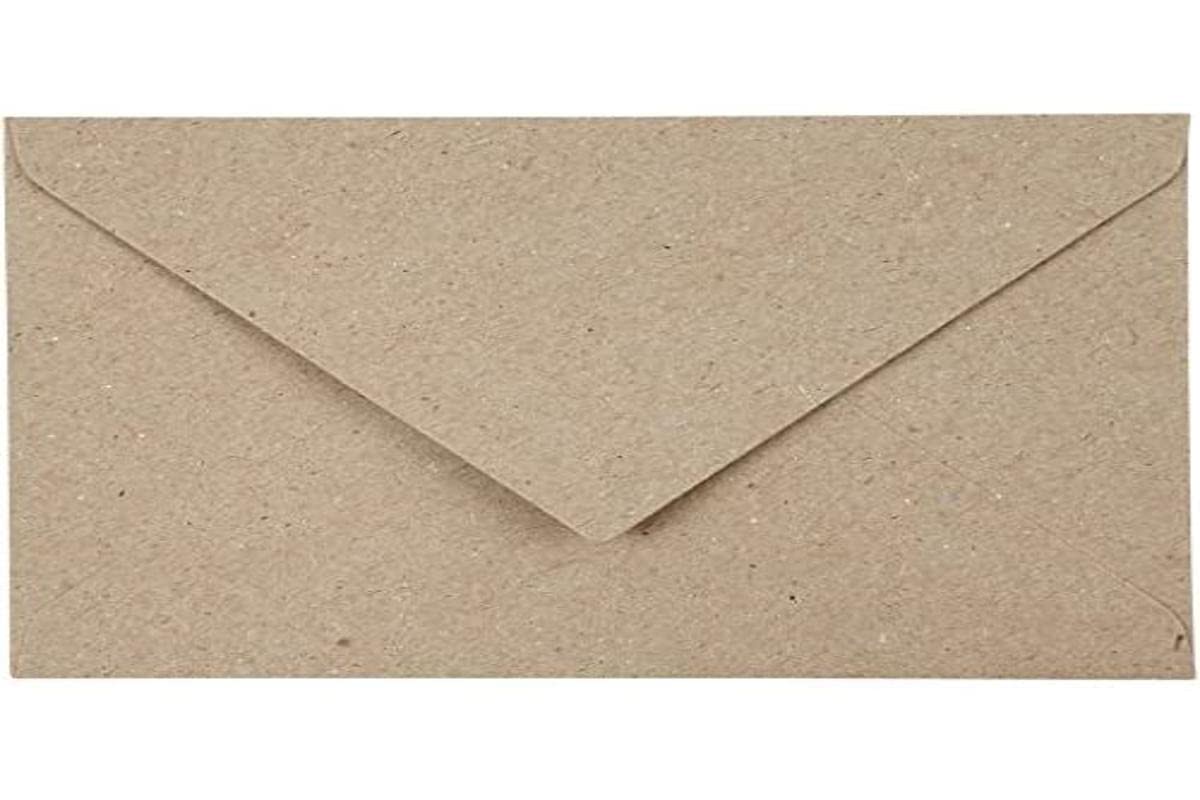 Creativ 20530 Recycled Envelopes, C6 11,5x16 cm, 120 g, natural, 50pcs, White