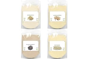 JI Safed Musli, Ashwagandha, Kaunch, Shatavari Powder Combo (Pack of 4 | 100 gram each)