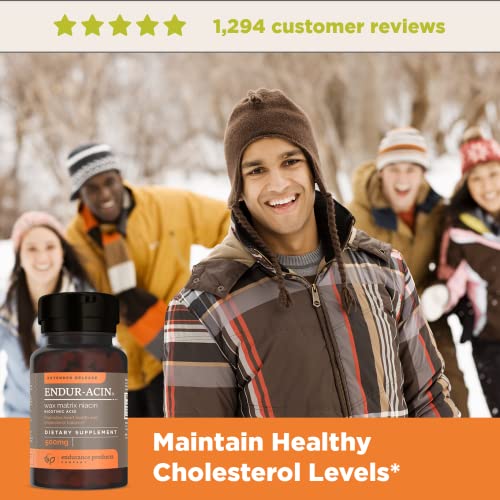 ENDURACIN Niacin Vitamin B3 Niacin 500mg Extended Release & Low