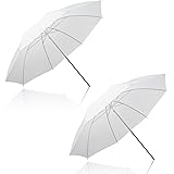 2 Pack Photography Umbrella Lighting Kit, 2* 43inch Translucent White Soft Umbrella for Studio/Outdoor Photo and Video Lighti