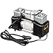 Kaleep Portable Air Compressor, 12V 100PSI Double Power Pump with Car Cigarette Lighter, Tire Inflator with Alligator Clamps Direct to Battery for Small ATV/Truck/SUV/Sedan Tires