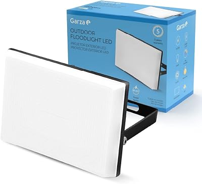 - Projector LED Design para iluminação exterior, 20 W, Luz Fria 6000 K, Impermeável IP65, 1900 lm, Branco,