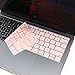 Premium Keyboard Cover,Ultra Thin Soft Keyboard Skin for MacBook Pro 13 Inch Without Touch Bar and MacBook 12 inch-Pink Rose