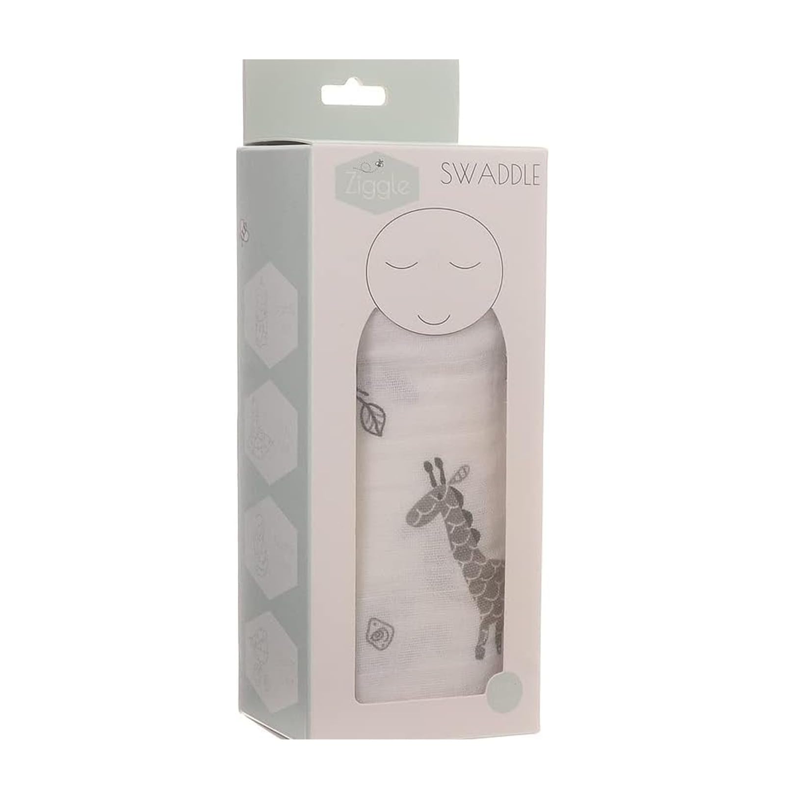 Ziggle Baby Swaddle Blanket - Extra Large 120x120cm Muslin Swaddle Wrap - Soft Breathable Baby Wrap & Muslin Swaddles - Must Have Newborn Essentials & Gift