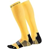 SKINS Essentials A400 Compression Socks, Yellow/Black, Medium