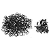 100pcs Black Plastic 22mm Dia Push Button Switch Protector Panel Label Frame