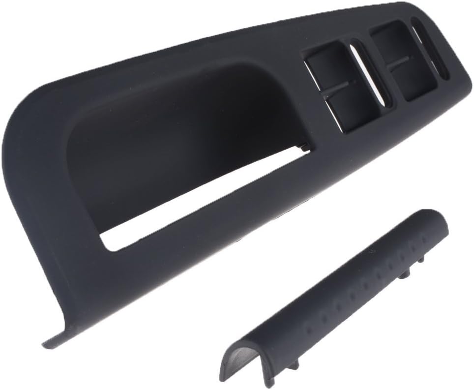 Front Left Driver Side Door Armrest Panel Window Switch Bezel with Handle Trim for 1998-2004 Volkswagen Passat B5 Jetta Golf MK4 4D # 3B1867171E, 3B1 867 171 E 9B9