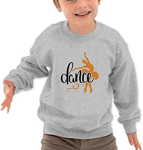 Honxjsnz Dance With Me Toddler Girls&amp;Boys Lovely Warm Round Neck Sweatshirt 5-6 Toddler Ash