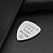 Grandpa Gift for Father's Day - Stainless Steel I Couldn't Pick A Better Grandpa Guitar Pick Jewelry, Unique Birthday Gift for Musician Grandfather