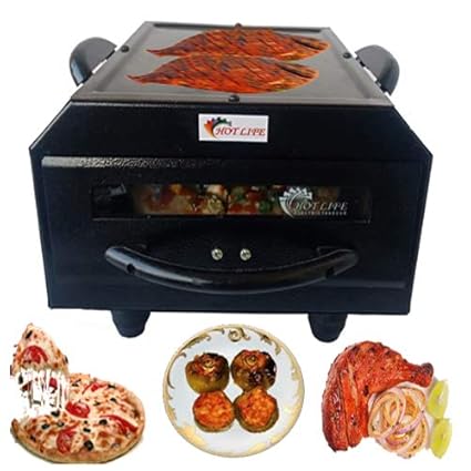 Buy Hot Life Cast Iron Micro 2 In 1 Multy Stylish Electric Tandoor With Tawa Pizza Cutter Recipe Book Non Stick Sheet Grill 4 Skewers Hand Glove Online At Low Prices In India