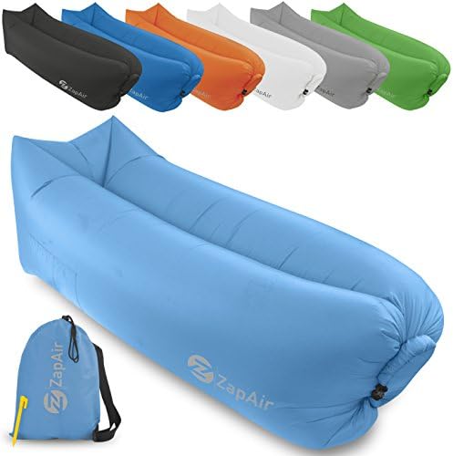 Inflatable Lounger Air Sofa | Easy Blow Up Beach Couch | Lazy Hangout Lounge With Carry Bag | Portable Quick Inflate Indoor or Outdoor Bed | Ideal for Camping, Hiking, Music Festivals And Pool Party