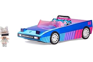 LOL Surprise Dance Machine Car with Exclusive Doll, Surprise Pool and Dance Floor, Multicolor and Magic Blacklight, for Kids