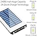 Solar charger 24000mah HuaF Portable Charger Power Bank 3 USB Ports(1A+2A+2A) Backup Battery For iPhone iPad Samsung HTC Cellphones Tablet And More