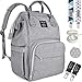 Dodo Babies Diaper Bag Backpack Set - Insulated & Waterproof Pockets - Plus Two Pacifier Clips, Binky Case & Stroller Straps (Teal/Grey)