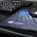 ENHANCE Large Gaming Mouse Pad (12.6 x 10.6) - Thick Mousepad with Stitched Edges, Non-Slip Rubber Base, High Precision Cloth Fabric Tracking Professional Esports Mouse Mat - 3D Blue Hex Design