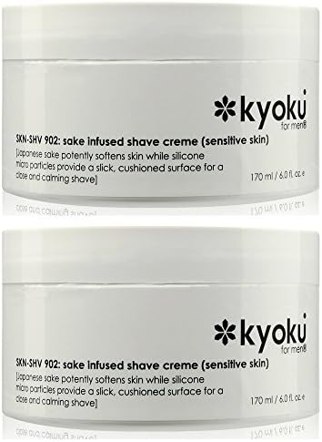 Kyoku For Men 14325324721 Sake Infused Shave Cream - For Sensitive Skin - 170ml-6oz (2 pack)