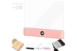 3 Colors & Timer - Smart LED Book Light, LED Transparent Reading Light, Portable Lightweight, Adjustable Brightness, Eye Prot