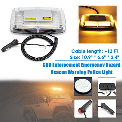 AMBOTHER Amber Emergency Strobe Lights Bar 17 Modes