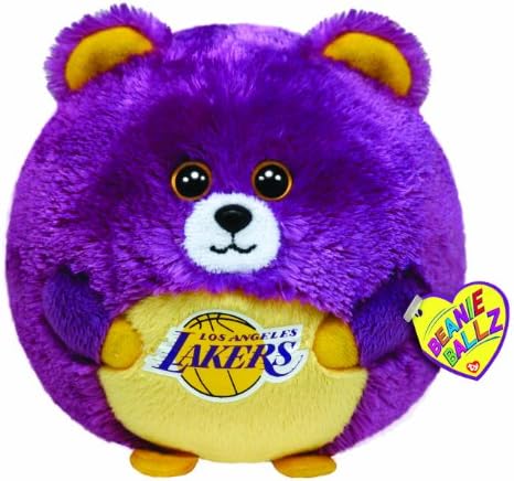 Ty Beanie Ballz Los Angeles LA Lakers - NBA National Basketball Association Large 13" Soft Toy