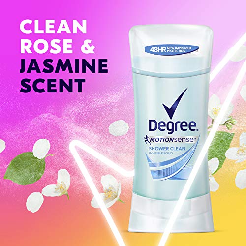 Degree Antiperspirant Deodorant 48 Hour Advanced Protection Shower Clean Deodorant for Women 2.6 oz, 2 Count - Image 3