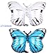 Butterfly Balloons Set of 6, Butterfly Helium Balloons Decor Fit for Various Party - Wedding, Birthday Party, Summer Party and More (Sliver: 42×26in, Others:27×20in)