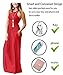 GRECERELLE Women's Casual Long Maxi Dresses with Sleeveless Red L