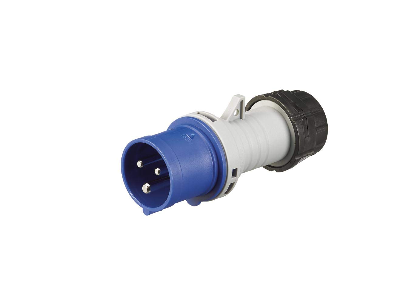 MK Commando K9001 16A 2P+E 200-250V Plug (IP44) - Blue