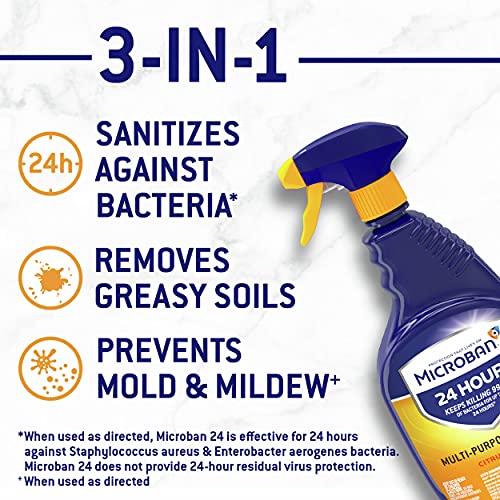 Microban Disinfectant Spray Variety Pack 2 Cans 24 Hour Sanitizing and