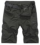 HOW’ON Men’s Outdoor Hiking Shorts Expandable Waist Lightweight Quick Dry Shorts